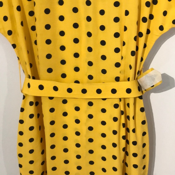 (2 for $40) Vintage yellow polka dot dress - Picture 12 of 15